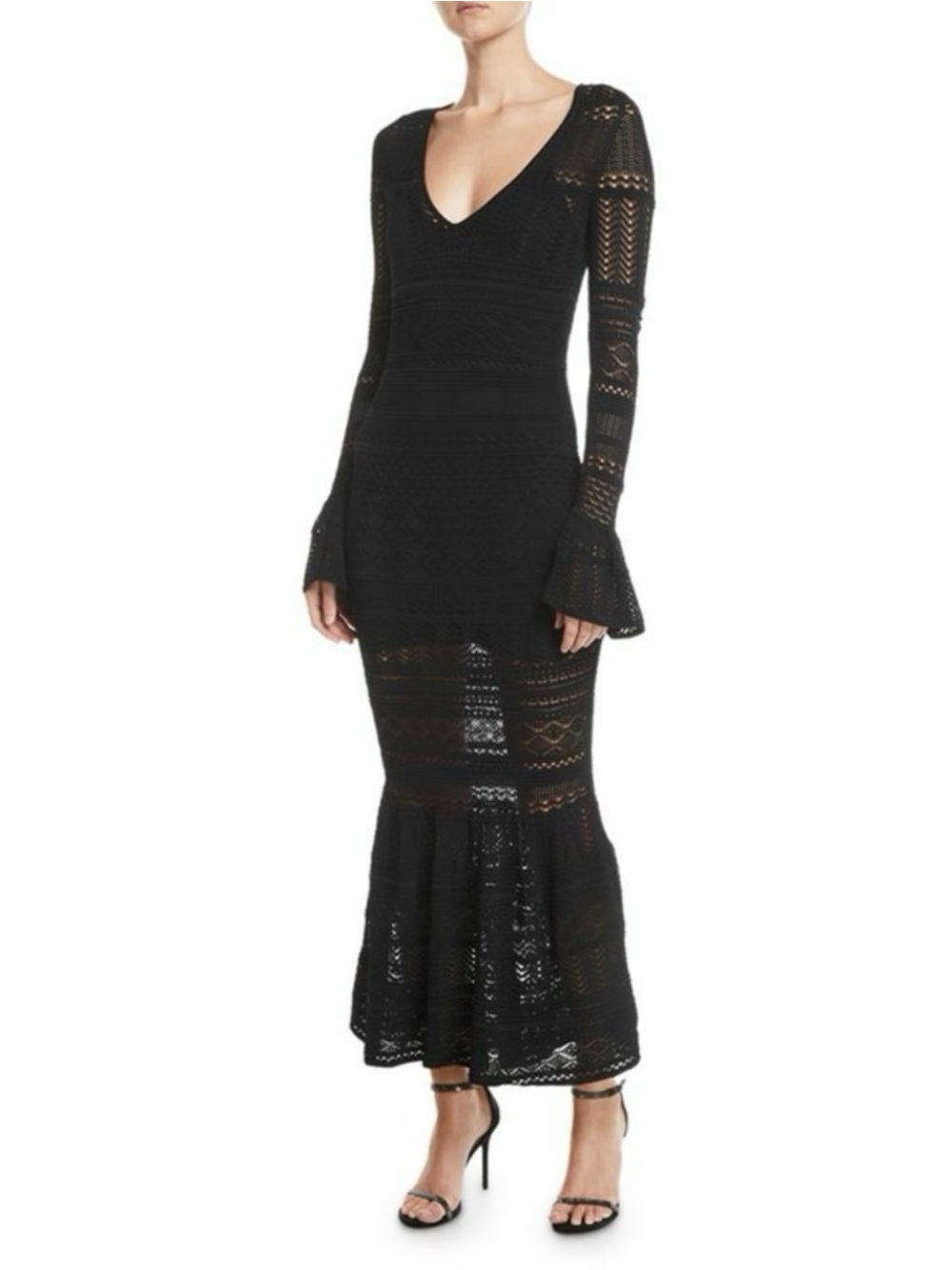 🖤 Alexis Darcie Black Crochet Mermaid Maxi Dress
Size Small - Picture 4 of 14